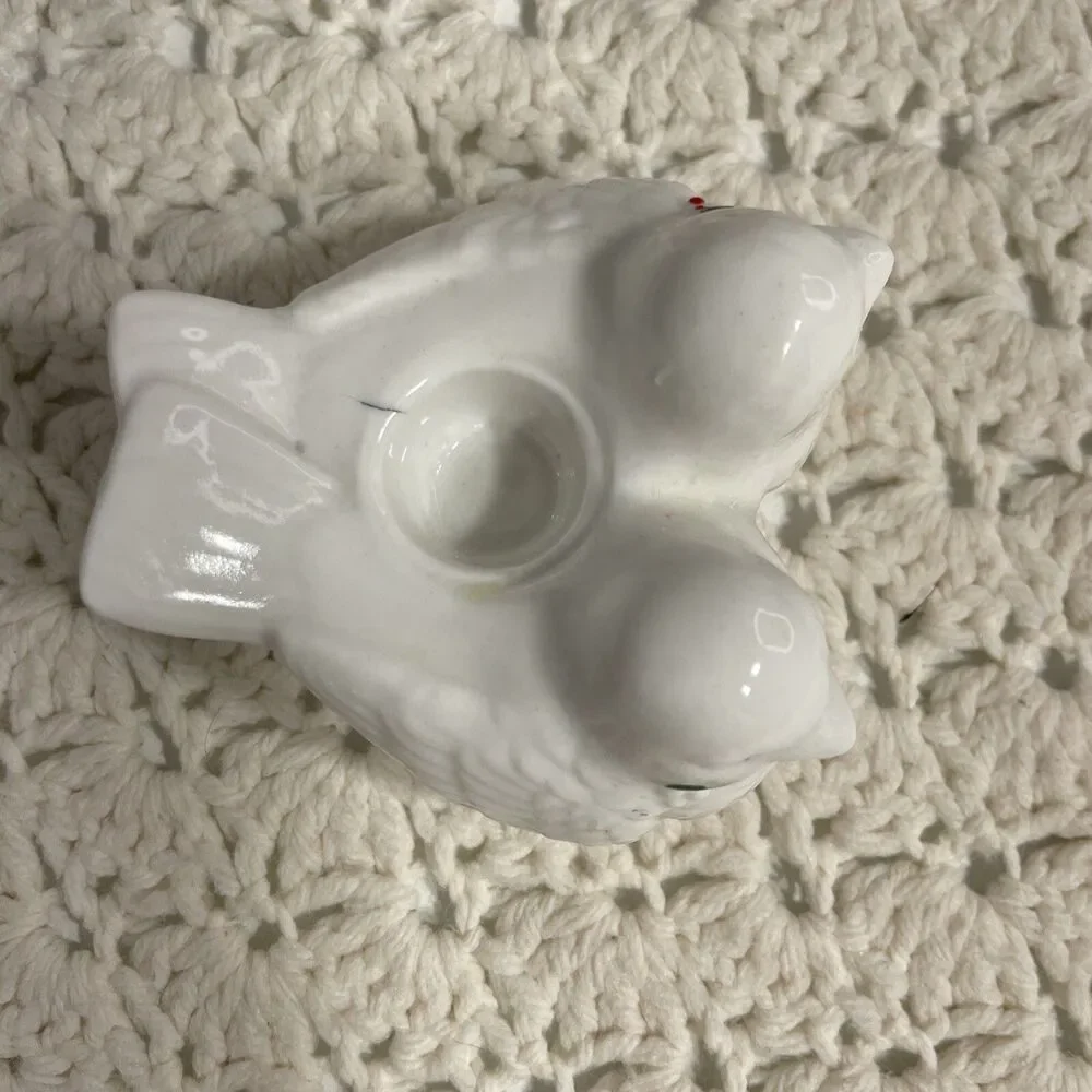 Vintage  Fitz and Floyd Dove Candlestick Holders 3.5” X 3.5” X 2” Tall